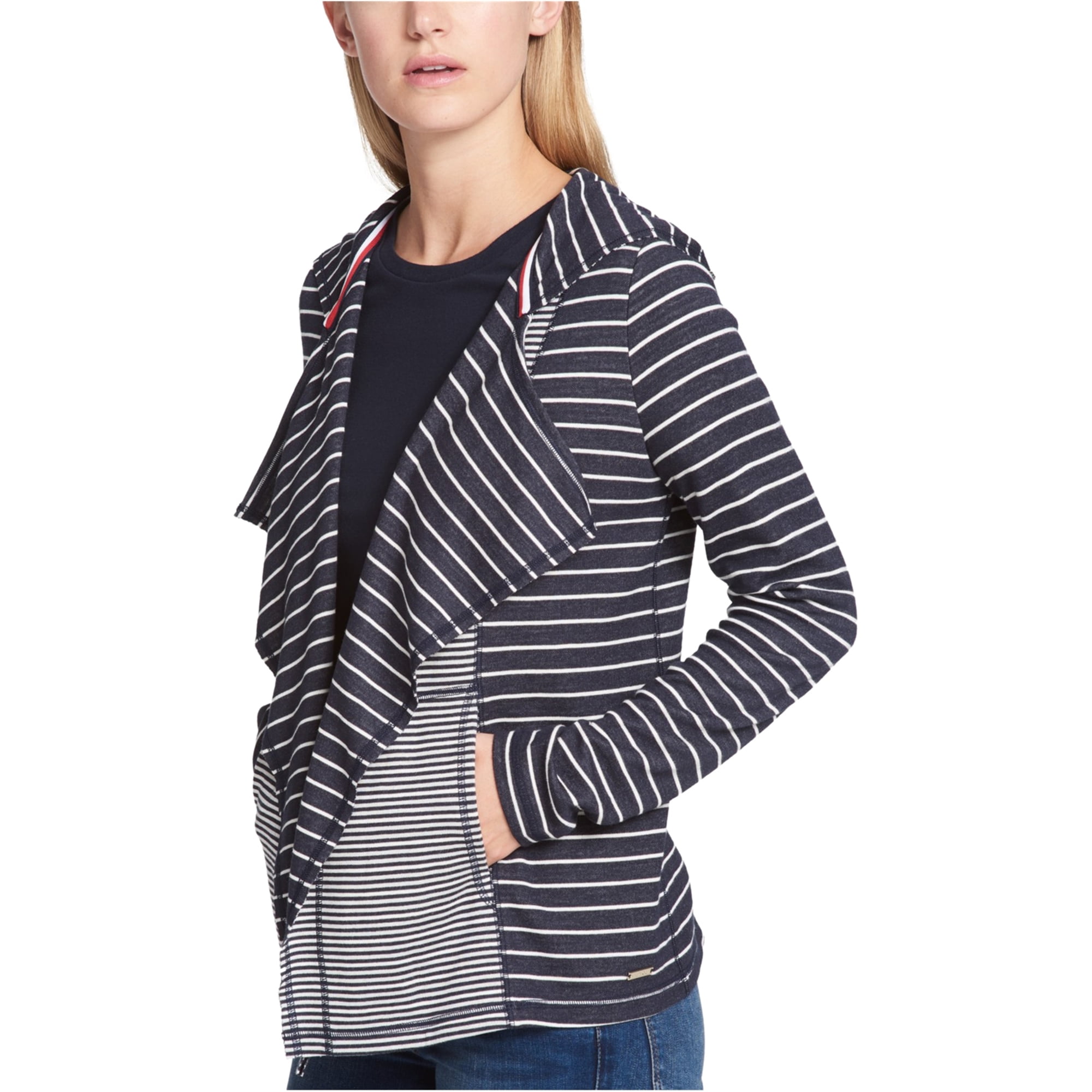 Tommy Hilfiger - Tommy Hilfiger Womens Hooded Cardigan Sweater - Walmart.com - Walmart.com