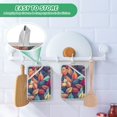 thumbnail image 4 of Yayeee Pot Holders Kitchen Heat Resistant with Pockets 7"x9.8" Cotton Oven Cooking Hot Pads, Blue Vibrant Leaves Pattern, 4 of 7
