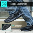 thumbnail image 6 of Steel Toe Shoes for Men Women Lightweight Breathable Comfortable Safety Work Sneakers Slip Resistant Puncture Proof Black, 6 of 7