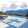 thumbnail image 3 of Navy Blue Seahorse Outdoor Rug for Patio/Deck/Porch, Non-Slip Large Area Rug 4 x 6 Ft, Summer Coastal Bubbles Ocean Waves Indoor Outdoor Rugs Washable Area Rugs, Reversible Camping Rug Carpet Runner, 3 of 8