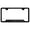 Black, variant on Chevy Corvette C7 Laser Etched Logo Cut-Out License Plate Frame (Black)