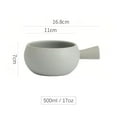 thumbnail image 2 of Qeeadeea Bouillon Cups, French Onion Soup Bowls With Handles, French Onion Soup Crocks Oven Safe, Microwave Soup Bowl, Soup Mug-light grey-500ml, Set of 2, 2 of 7
