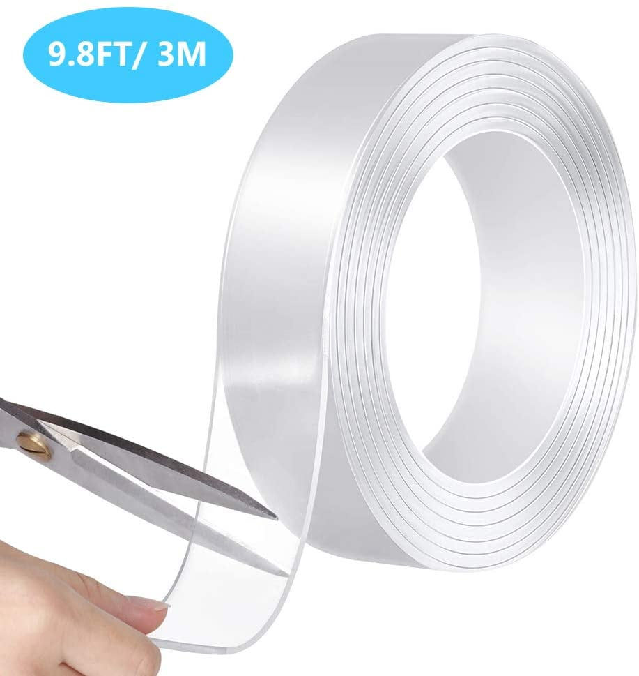 Nano Gel Grip Tape, Traceless Washable Tape with Double Side Adhesive