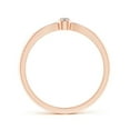 thumbnail image 2 of ANGARA Natural Tapered Diamond Solitaire Promise Ring in 14K Rose Gold for Women (Size-2.3mm| Color-K| Clarity-I3) | April Birthstone, Anniversary, Jewelry Gift for Women | Natural Diamond Ring, 2 of 8