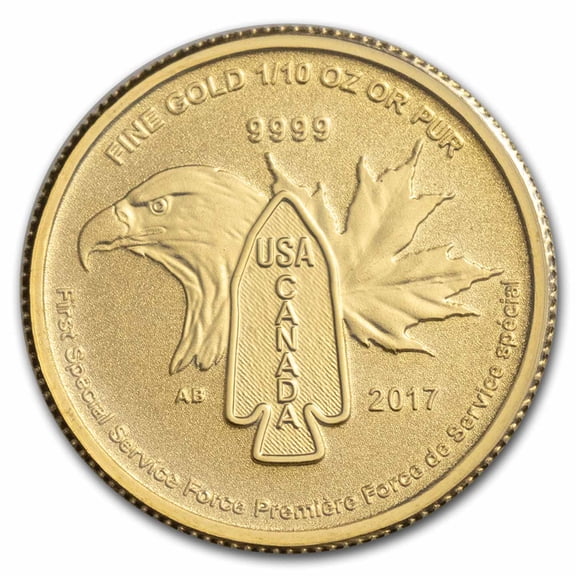 2017 Canada 1/10 oz Gold Special Forces BU