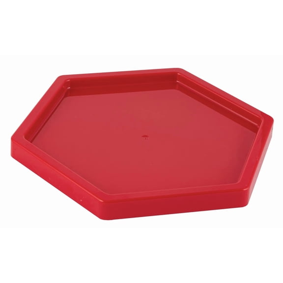 Grupo Mirandinha - Large Red Hexagonal Decorative Tray – Durable & Versatile
