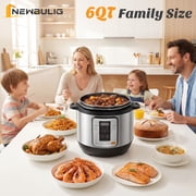 CONCETTA 6 QT Stainless Steel Electric Pressure Cooker, 12-in-1 Multi Electric Cookers, For Pressure, Rice, Steamer, Yogurt Maker, Slow Cook, New Sliver