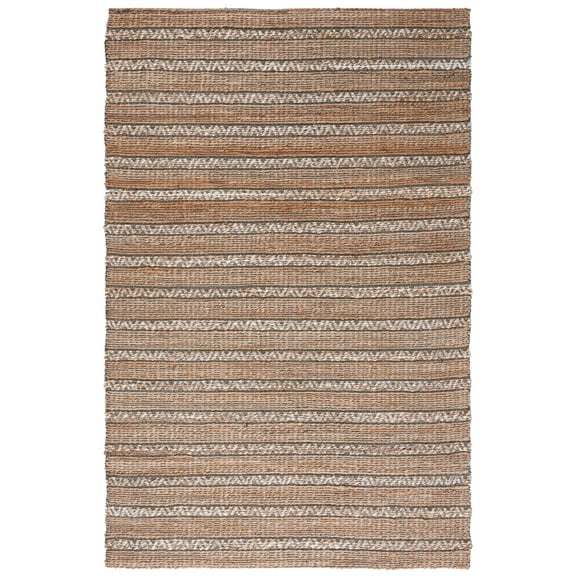 SAFAVIEH Natural Fiber Jack Striped Area Rug, Olive/Natural, 8' x 10'