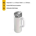 thumbnail image 4 of RTIC 20 oz Ceramic Lined Insulated Road Trip Travel Mug, Leak-Resistant Lid, White Glitter, 4 of 9