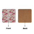 thumbnail image 2 of Xecao Rose Mix Leopard 4 for MDF Cork Coaster 4 Pcs,Drink Coasters,Suit for House Warming Gifts New Home ,Coffee Table Decor-Square, 2 of 7