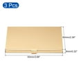 thumbnail image 2 of Uxcell 3.6x2.3x0.3 Inch Name Cards Case Alloy Business Card Holder 3 Pack Champagne Gold, 2 of 5