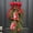 E, variant on Matoen Nordic Flocking Christmas Bells Ornament, Ironwork Hanging Decor for Window, Holiday Party & Festive Home Decorations, 2-Pack