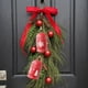 thumbnail image 1 of xihome Pack de 2 campanas navideñas de hierro forjado con diseño festivo nevado - Adornos rojos para colgar en la ventana, ideales para la decoracin navideña del hogar., 1 of 6