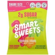 Smart Sweets Soft Chewy Candy Tropical Sours Bag 3.5 oz