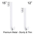 thumbnail image 6 of 5Pcs Wreath Hanger for Front Door Large Wreath Metal Hook for Christmas Wreath Over The Door Hanger-White, 6 of 6