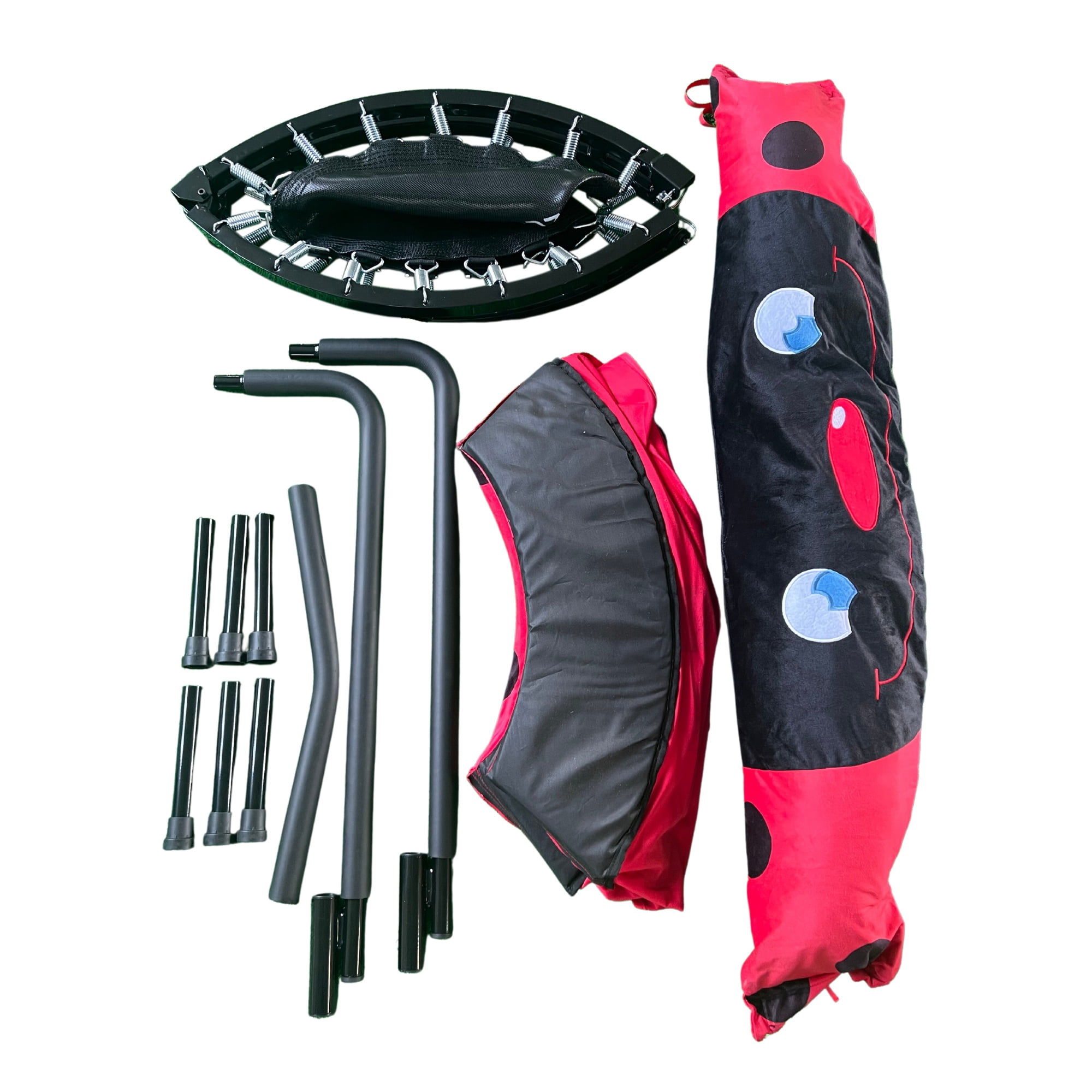 Seizeen 36’’ Kids Trampoline, Toddler Trampoline Foldable Rebounder with Handle, Mini Trampoline Ladybug Small Trampoline for Indoor Outdoor, Gift for 3-7 Years