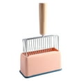 thumbnail image 4 of Cat Litter Scoop Kitty Metal Scooper with Deep Shovel Long Handle Base Poop Sifting Kitten Pooper Lifter Durable Large Pink, 4 of 14