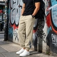 thumbnail image 3 of LIaqionyy Joggers Pants for Mens Elastic Waist Lightweight Hiking Pants Streetwear Workout Trousers with Pockets, 3 of 8