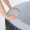 thumbnail image 3 of ALEKO Diamond 4 Person Black Inflatable Jetted Round Hot Tub with Energy Efficient Cover, 3 of 6