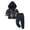 Z06 Navy, variant on JUjie Boys Clothes Plaid Hooded Shirt 2pcs Outfit, Button Front Toddler Fall Winter Hoodie & Sweatpants Set Z05 Dark Blue 4-5 Years