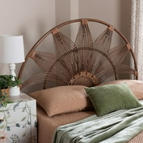bali & pari Jasmine Boho Standalone Headboard, King, Light Brown