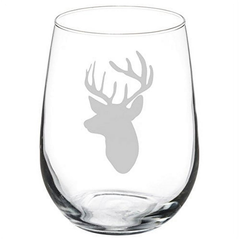 Glass 2024 deer head
