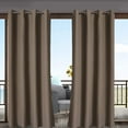 thumbnail image 4 of Ctnporpo Outdoor Curtain Top Sunlight Blocking Window Drapes Curtains for Home Bedroom Living Room Patio Porch Pergola Cabana Gazebo Blackout Curtain Sheer Curtain, 4 of 7