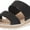 Black Croco, variant on Easy Street Women's Maryann Wedge Sandal, Taupe Croco, 7.5 X-Wide