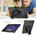 thumbnail image 4 of for Samsung Galaxy Tab A8 10.5 inch (2022) SM-X200/X205/X207 Case with Pencil Holder & Kickstand, Shockproof Drop Proof Kids Friendly Rugged Full Body Protective Cover, Black, 4 of 4