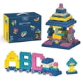 thumbnail image 3 of Juego de caja de regalo portátil con bloques de construcción granulados para niños, juguetes educativos ensamblados para jardín de infantes, regalo para el día del niño, 3 of 4