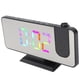 thumbnail image 4 of Reloj despertador digital RGB BuyWeek con Superficie de espejo y proyector, 4 of 12