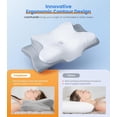 thumbnail image 3 of Ultra Pain Relief Cooling Pillow for Neck Support, Adjustable Cervical Pillow Cozy Sleeping, Odorless Ergonomic Contour Memory Foam Pillows, Orthopedic Bed Pillow for Side Back Stomach Sleeper, 3 of 8