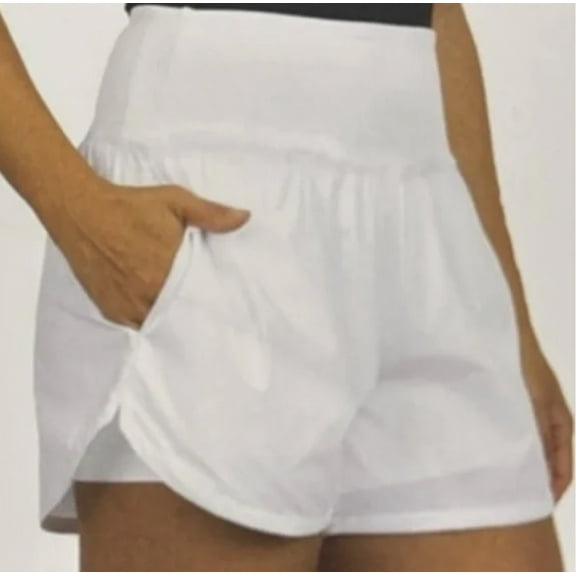Spyder Active Women's Athletic Shorts with Pockets, White. Size Small
