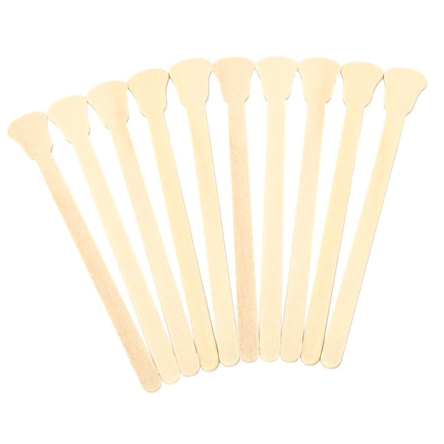 Piezas profesion Desechable de de Depilación Depresor de Lengua Cera Varilla Medicación Varillas Mezcladoras Colcomx Aplicador de varilla de madera para encerar
