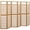 Brown, variant on vidaXL Room Divider Privacy Screen Modern Freestanding Solid Fir Wood 3-Panel Foldable 70.9 in H x 47.6 in W