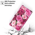 thumbnail image 3 of Dteck Folio Case for Google Pixel 7 Pro with Wrist Strap, Cute Stylish Pattern Magnetic Closure Flip Stand Case with Card Slots Pocket, Rose, 3 of 5