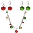 thumbnail image 1 of Jingle Bell Necklaces Holiday Accessories For Women Jewelry Set Colorful Bell Ornaments Special Occasions 3Pcs, 1 of 5