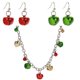 thumbnail image 1 of Jingle Bell Necklaces Holiday Accessories For Women Jewelry Set Colorful Bell Ornaments Special Occasions 3Pcs, 1 of 5