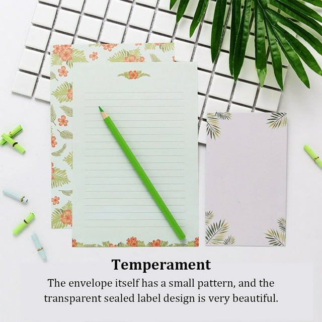 Envelope Kawaii Writing Stationery Paper Letter Papers Lightweight Transparent Sealed Label Flower/Animal Envelopes Theme Party Type 6