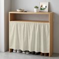 thumbnail image 6 of Cotton Linen Texture Cabinet Curtains for Kitchen 35"W x 35"L, Contemporary Beige Background Laundry Sink Cabinets Magic Tape Short Curtain Privacy Panel for Bathroom Vanity Cabinets, 6 of 9