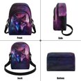 thumbnail image 7 of TSOVTHRID Wolf Butterfly Galaxy Print Crossbody Bags for Women Trendy Small Crossbody Wallet Cell Phone Shoulder Bag Purses for Women Travel Shopping, 7 of 7