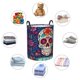 thumbnail image 4 of Balery Dead Day Party Cesta de ropa redonda con asas, impermeable, independiente, para ropa, juguetes, dormitorio y familia-Small, 4 of 6