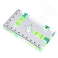 3.7 Inch Mini Magnetic Acrylic Level Ruler with Embedded Green Bubble ...