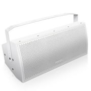 Sound Town CARME Series Dual 8" 2-Way Passive Professional Loudspeaker, White with Compression Driver, Birch Plywood and U Bracket for Installation, Live Sound, Karaoke, Bar, Church (CARME-U208W)
