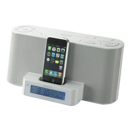 Sony ICF-C1IPMK2WHT - Clock radio with Apple Dock cradle - 6 Watt - white