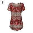 thumbnail image 1 of Camiseta de mujer con cuello redondo, manga corta, camiseta estampada, Methold AP001627-05, 1 of 7