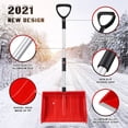 thumbnail image 3 of LOLIPPYY Snow Shovel for Shoveling with Deep Scoop Lightweight Red Design for Winter Outdoor Use, 3 of 8