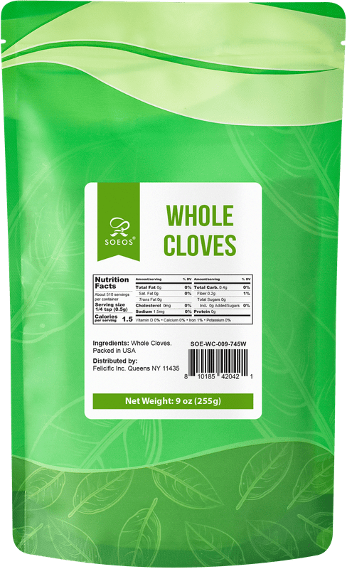 Soeos Whole Cloves, 9 oz (255g), Premium Whole Cloves for Cooking, Baking, and Spices