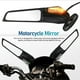 thumbnail image 5 of 1 par de espejos de motocicleta, espejos laterales de motocicleta, espejo retrovisor de motocicleta, espejos de motocicleta con señales de giro, 5 of 7