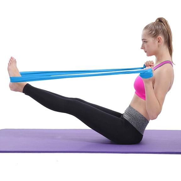 3-PACK Resistance Bands, Professional Non-Latex Elastic Exercise Bands, 5 ft. Long Stretch Bands for Physical Therapy, Yoga, Pilates, Rehab, at-Home or The Gym Workouts, Strength Training